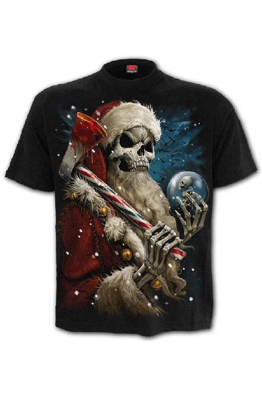 Soft Jackets Candy Cane Santa - T-Shirt Black