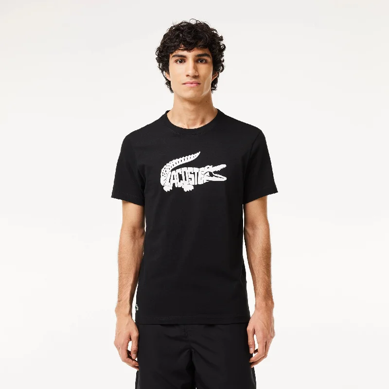 Stylish Shoes Lacoste Men's Sport Ultra-Dry Croc Print T-Shirt