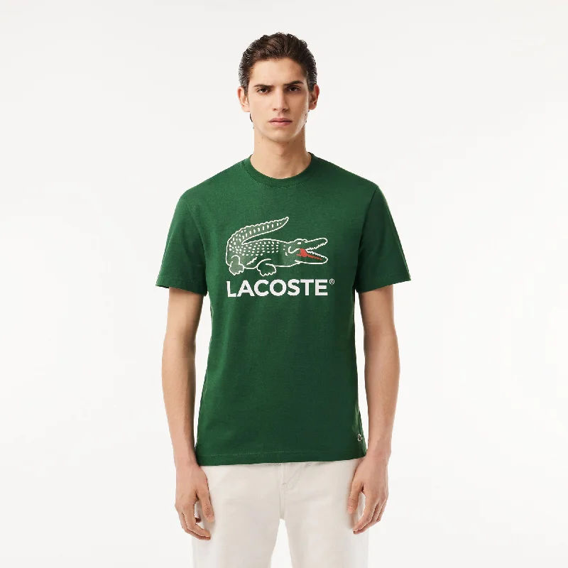 Everyday Denim Lacoste Men's Cotton Jersey Signature Print T-Shirt