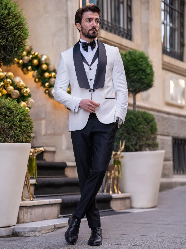 Cool Gear White Slim-Fit Tuxedo 3-Piece