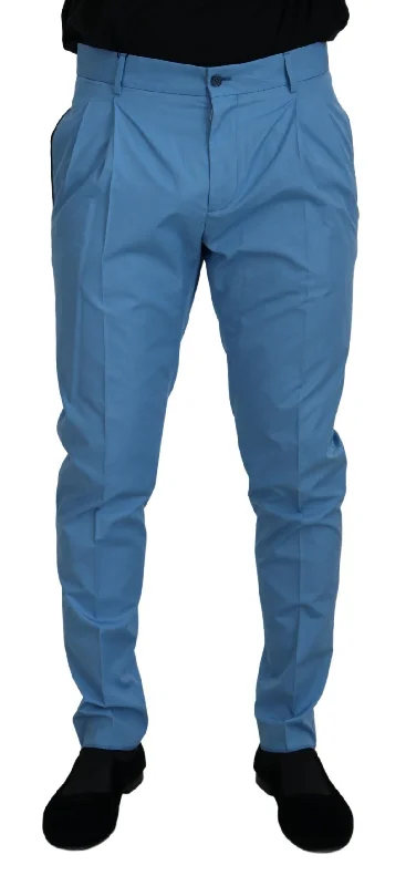Cool Jackets Dolce & Gabbana Elegant Slim Fit Chinos - Indulge in Italian Men's Luxury