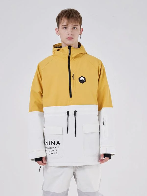 Relaxed Wearables Men's RAWRWAR Winter Infinity Colorblock Parka Snow Jacket