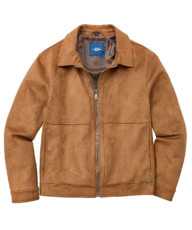 Sporty Looks Hart Schaffner Marx Faux Suede Full-Zip Jacket