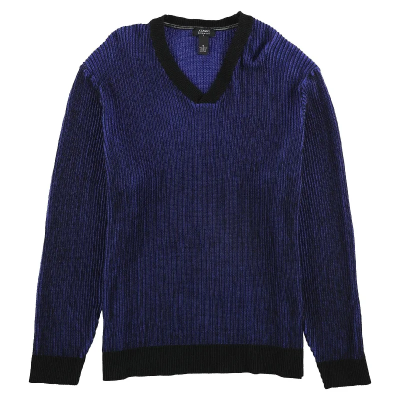 Versatile Knitwear Alfani Mens Multi-Stitch Knit Pullover Sweater