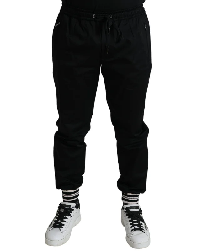 Flexible Wear Dolce & Gabbana Sleek Skinny Cotton Jogger Men's Pants