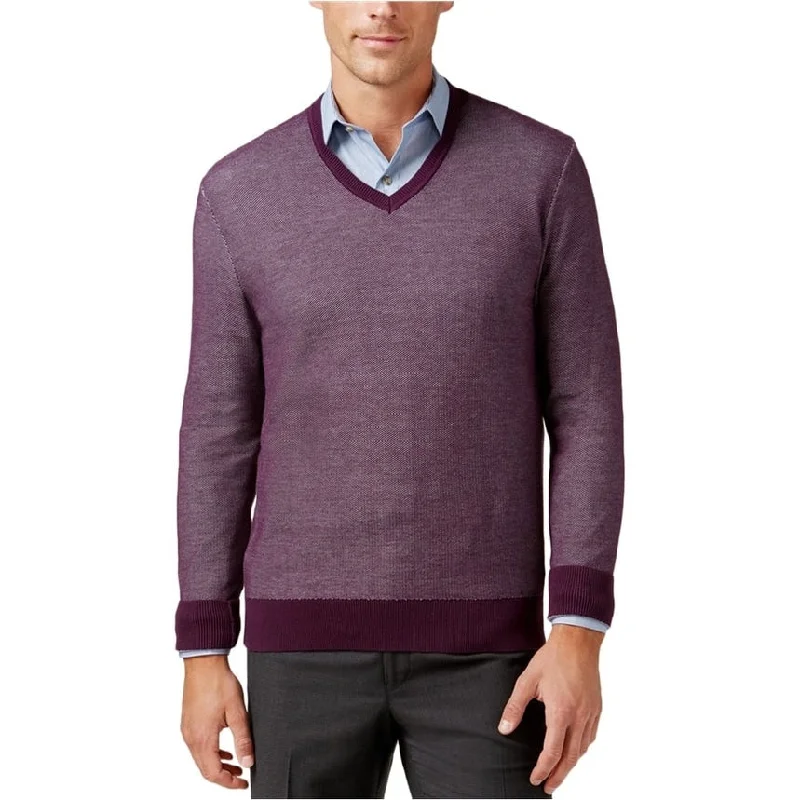 Cozy Pants Michael Kors Mens Tuck Stitch Pullover Sweater