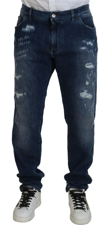 Cozy Sweatshirts Dolce & Gabbana Elegant Skinny  Men's Jeans