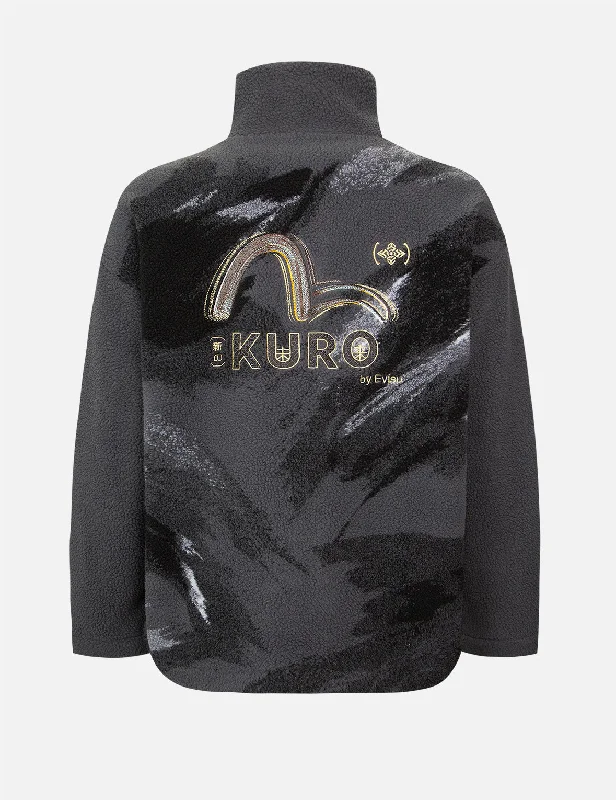 Everyday Apparel Brush Camouflage Jacquard Fleece Jacket