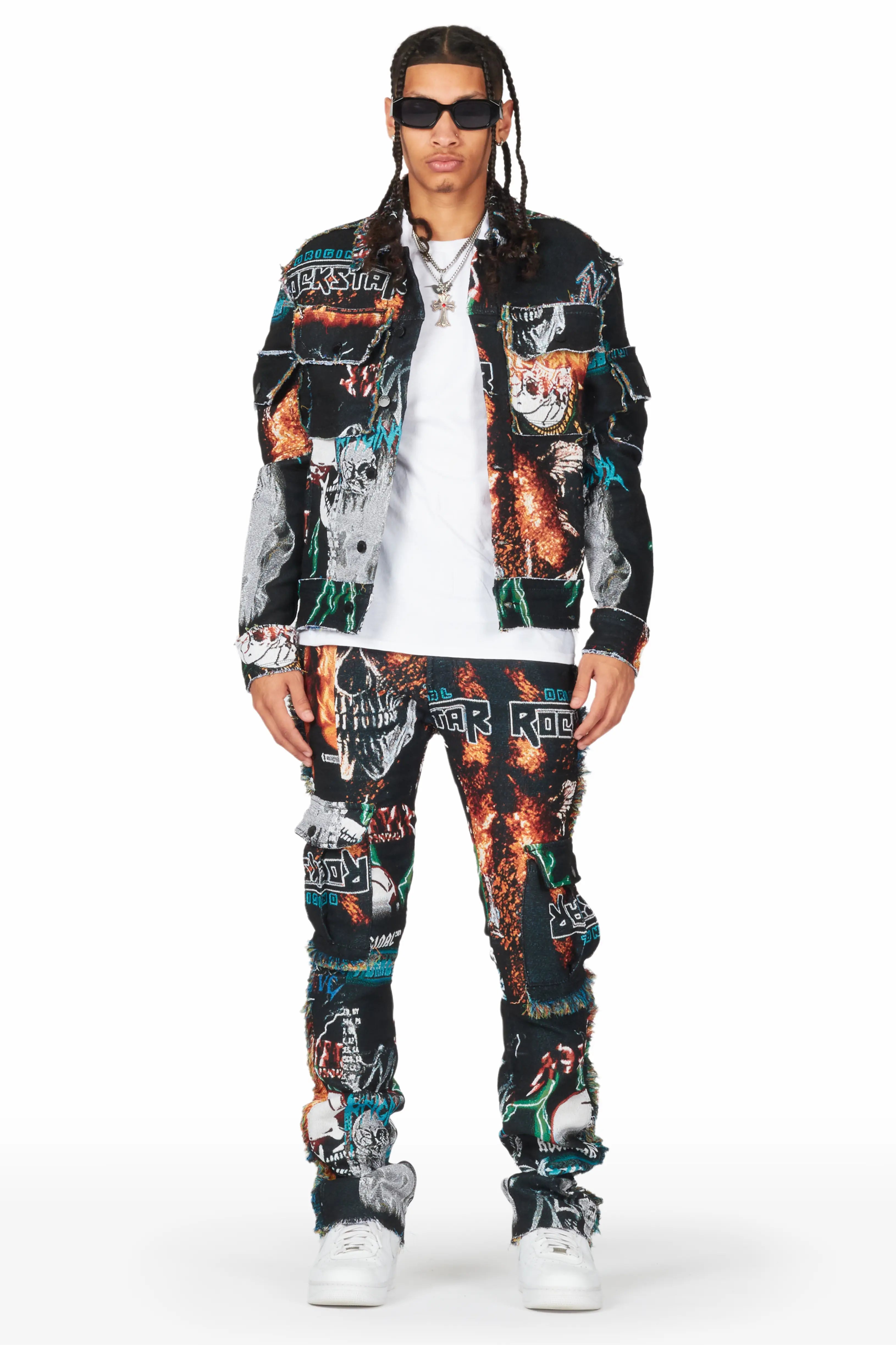Cool Streetwear Zarin Tapestry Trucker Jacket