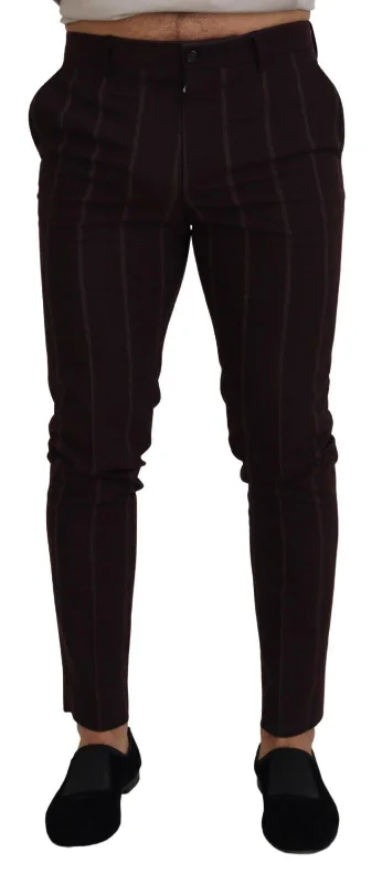Versatile Wardrobe Dolce & Gabbana Elegant  Wool Blend Men's Trousers
