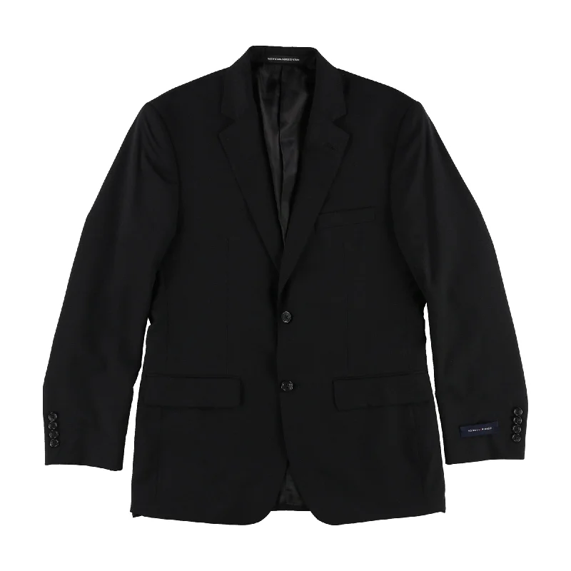 Cozy Basics Tommy Hilfiger Mens Classic Two Button Blazer Jacket, Black, 38 Regular Cozy Basics Tommy Hilfiger Mens Classic Two Button Blazer Jacket, Black, 38 Regular