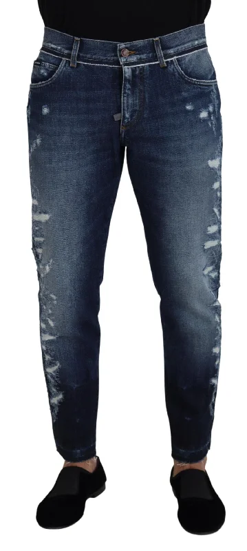 Soft Sweaters Dolce & Gabbana Elegant  Wash Regular Fit Men's Jeans
