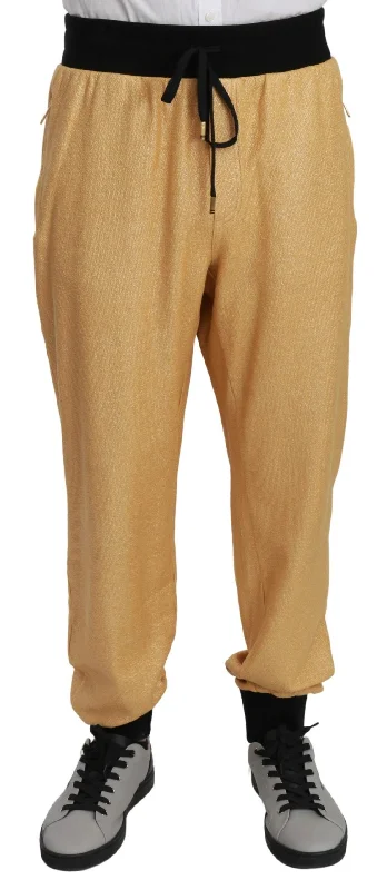Street Casuals Dolce & Gabbana Elegant  Motif Men's Sweatpants