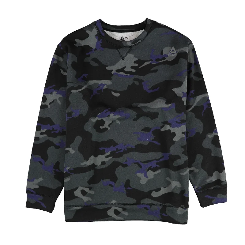 Classic Comfort Reebok Mens Camo Fleece Pullover Sweater, Multicoloured, XX-Large