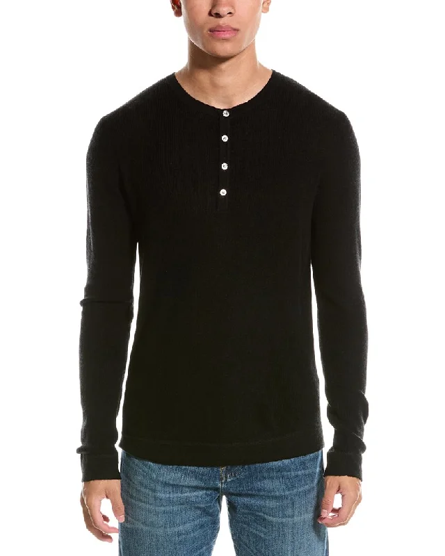 Relaxed Wearables Kier+J Wool & Cashmere-Blend Henley Sweater