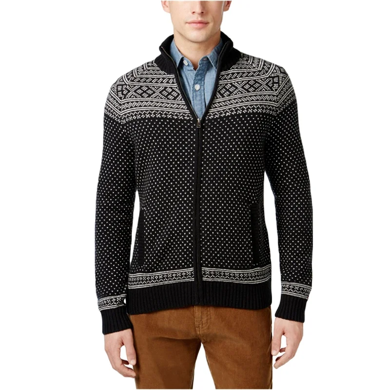 Relaxed Casuals Tommy Hilfiger Mens Patterned Knit Sweater, Multicoloured, Small