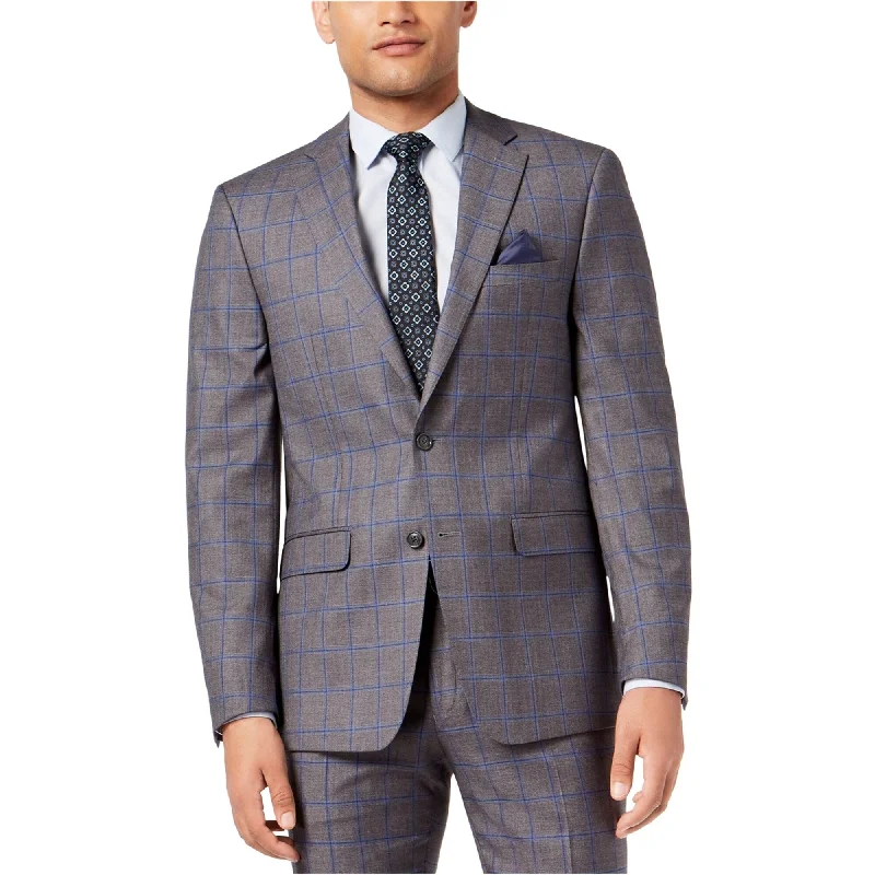 Cozy T-Shirts Sean John Mens Windowpane Two Button Blazer Jacket, Grey, 38 Regular Cozy T-Shirts Sean John Mens Windowpane Two Button Blazer Jacket, Grey, 38 Regular