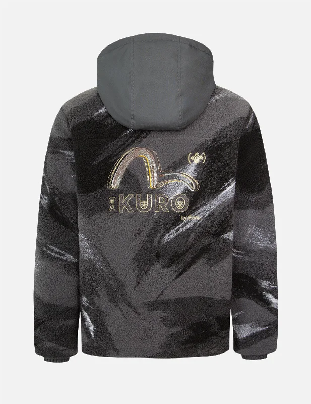Soft Knitwear Brush Camouflage Jacquard Padded Jacket