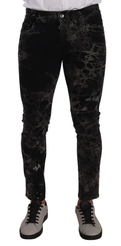 Classic Pieces Dolce & Gabbana Slim Fit Patterned Skinny Men's Jeans