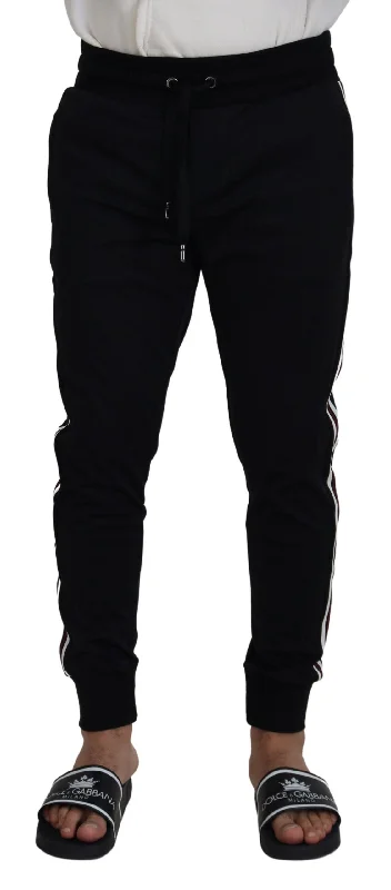 Athletic Gear Dolce & Gabbana Chic  Cotton Designer Men's Trousers