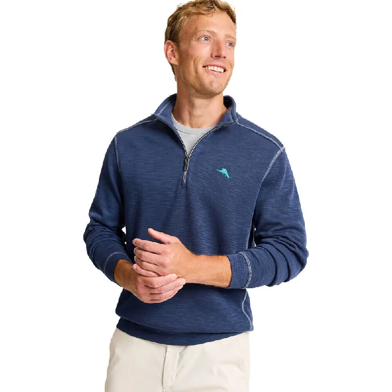 Comfy Hoodies Tommy Bahama Tobago Bay Half Zip Sweater - Island Navy*