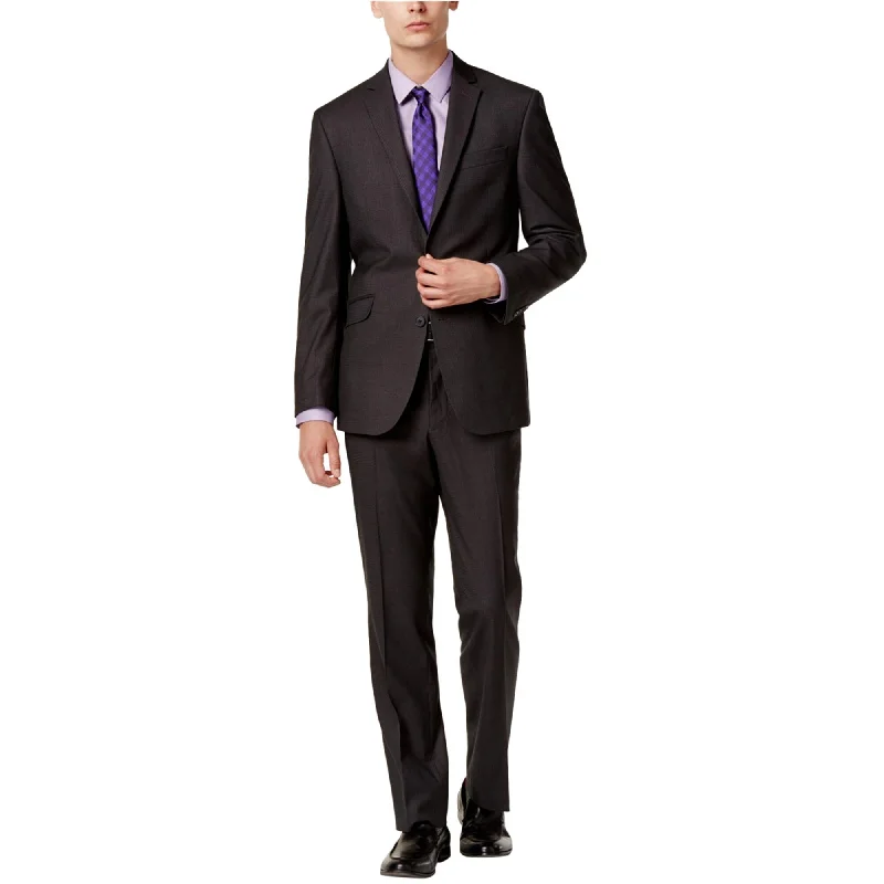 Classic Comfort Kenneth Cole Mens Slim fit plaid Two Button Formal Suit, Grey, 40 Regular / 33W x 36L Classic Comfort Kenneth Cole Mens Slim fit plaid Two Button Formal Suit, Grey, 40 Regular / 33W x 36L