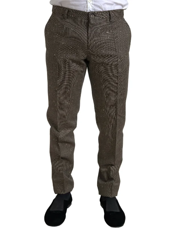 Trendy Basics Dolce & Gabbana Elegant Skinny Wool Chino Men's Pants