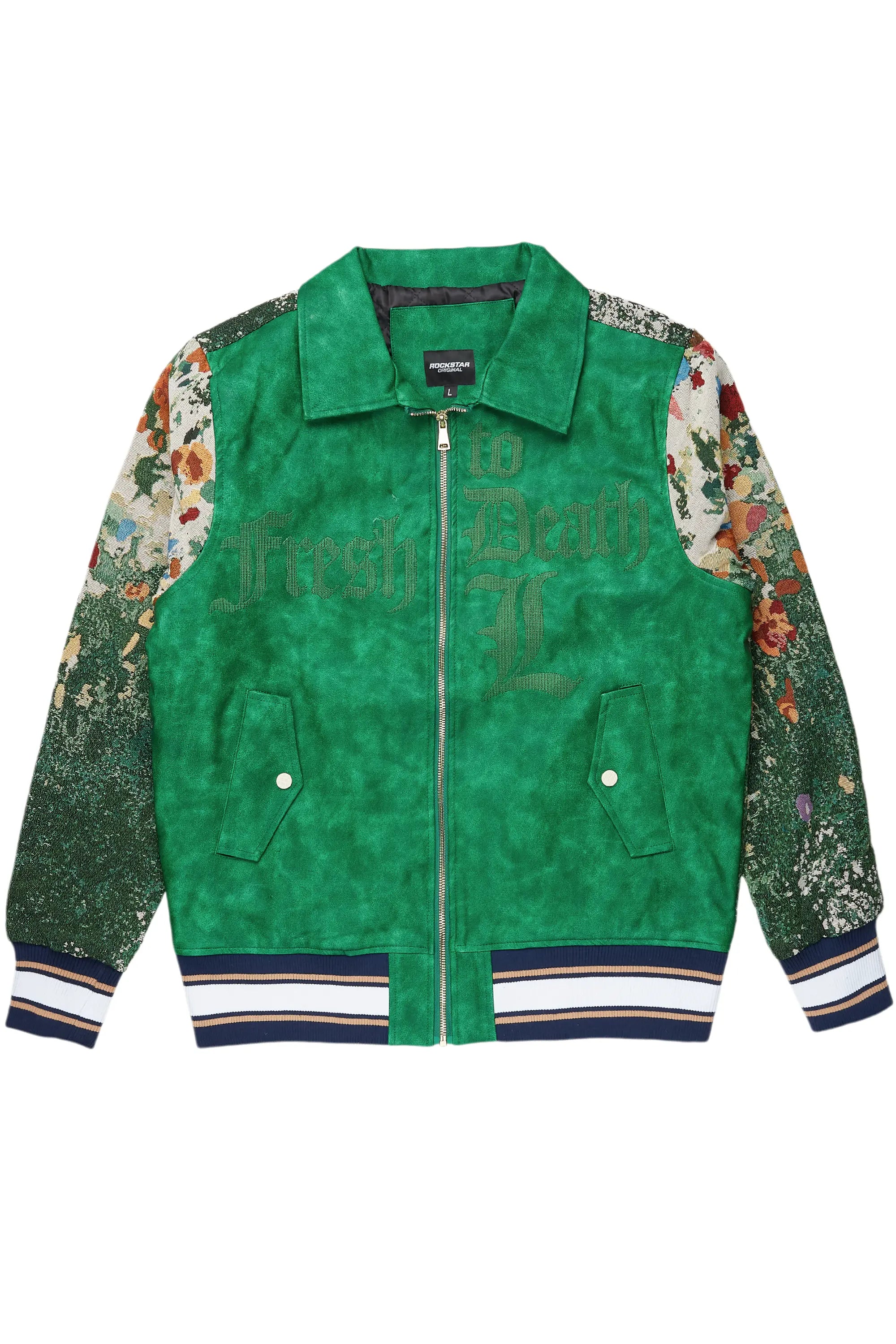 Classic Comfort Cargan Green Tapestry Jacket