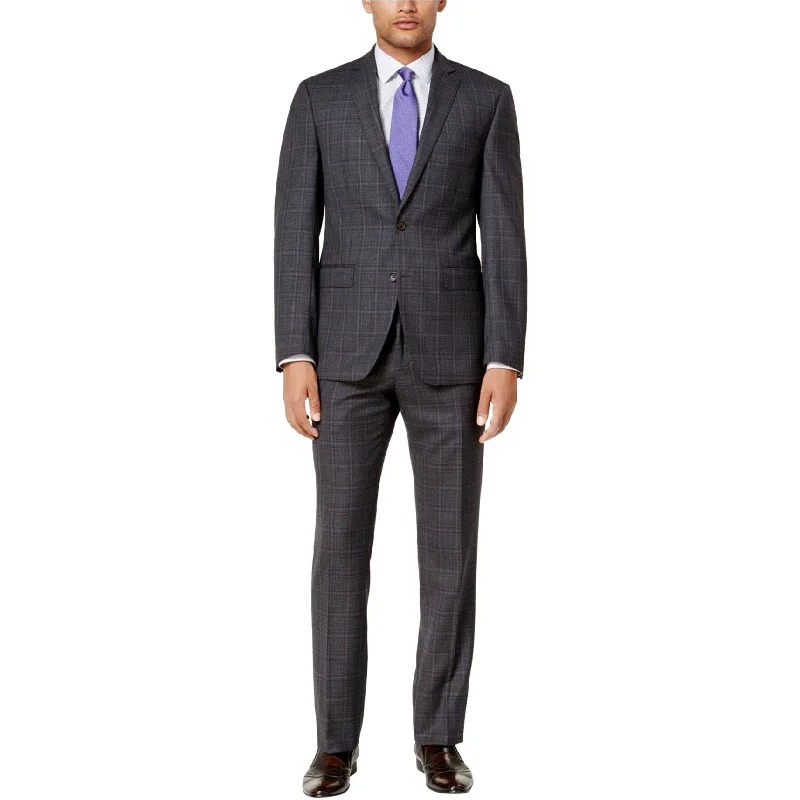 Urban Essentials Tallia Mens Slim-Fit Two Button Blazer Jacket, Grey, 40 Short