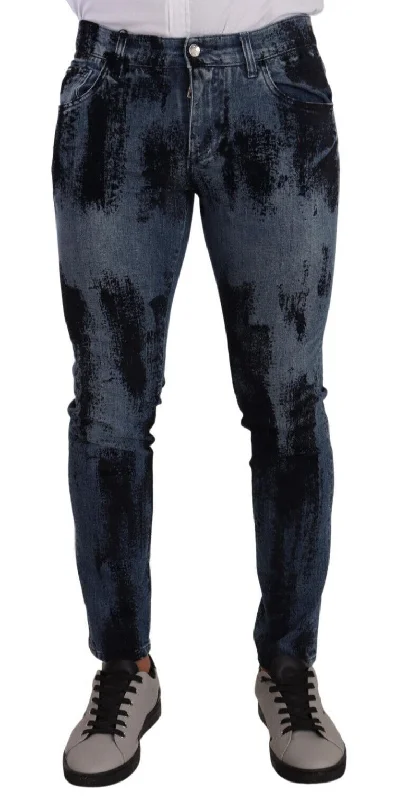 Urban Essentials Dolce & Gabbana Italian Designer Skinny Slim Fit Men's Jeans