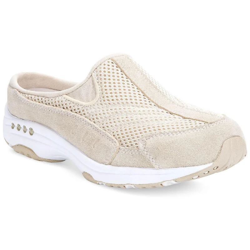 Easy Spirit Womens Traveltime  Padded Insole Leather Mules