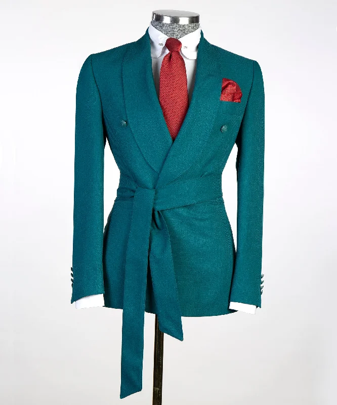 Comfortable Knitwear Belted Suit Previous