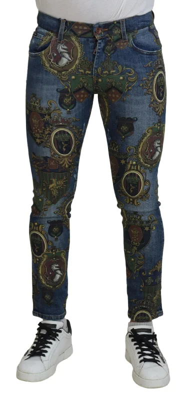 Active Essentials Dolce & Gabbana Elegant Slim-Fit Printed  Men's Jeans
