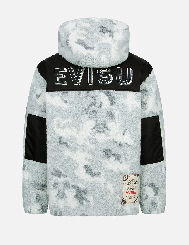 Cool Jackets Allover Godhead Camouflage Zip-up Sherpa Jacket