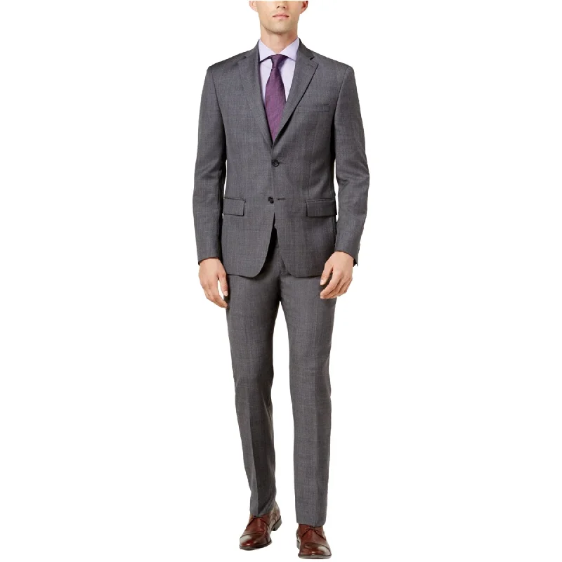 Simple Comfort DKNY Mens Slim-Fit Two Button Blazer Jacket, Grey, 44 Regular