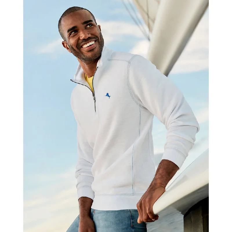 Street-Friendly Wear Tommy Bahama Tobago Bay Half Zip Sweater - White*