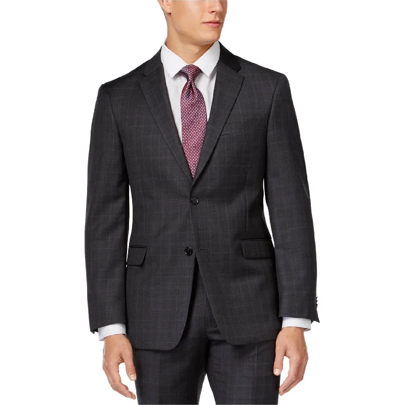 Relaxed Wearables Tommy Hilfiger Mens Windowpane Two Button Blazer Jacket, Grey, 36 Regular Relaxed Wearables Tommy Hilfiger Mens Windowpane Two Button Blazer Jacket, Grey, 36 Regular