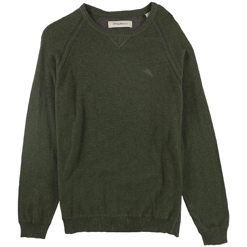 Practical Looks Tommy Bahama Mens Barbados Pullover Sweater, Green, Small