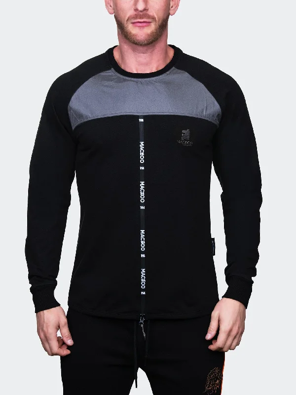 Lightweight T-shirts Sweater MixFabrics Black