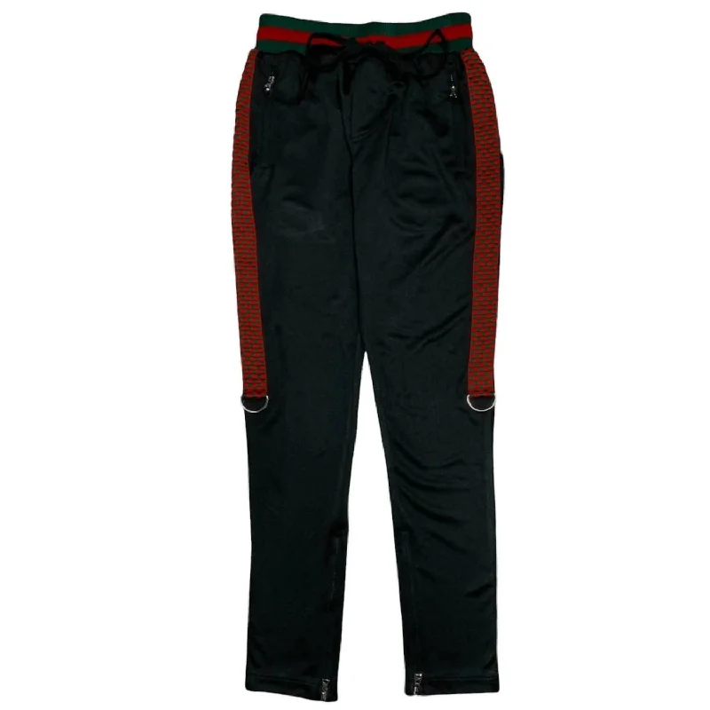 Premium Outerwear Men's Checker Pant In Black