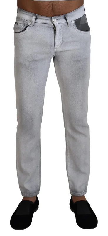 Relaxed Layers Dolce & Gabbana Elegant  Washed Cotton Blend Men's Pants
