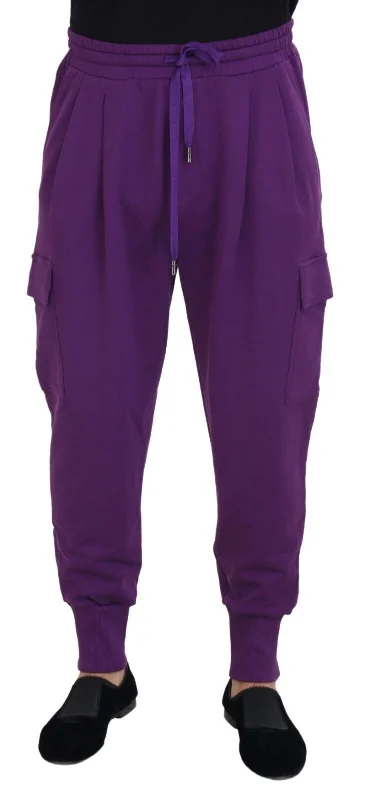 Trendy Styles Dolce & Gabbana Elegant  Cotton Cargo Men's Sweatpants