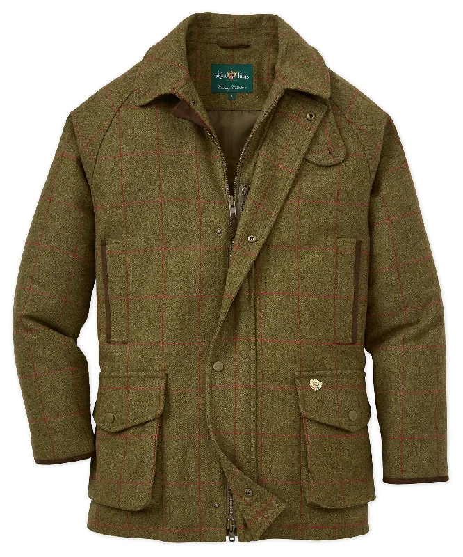 Flexible Styles Alan Paine Comfgie Combrook Waterproof Wool Plaid Field Coat