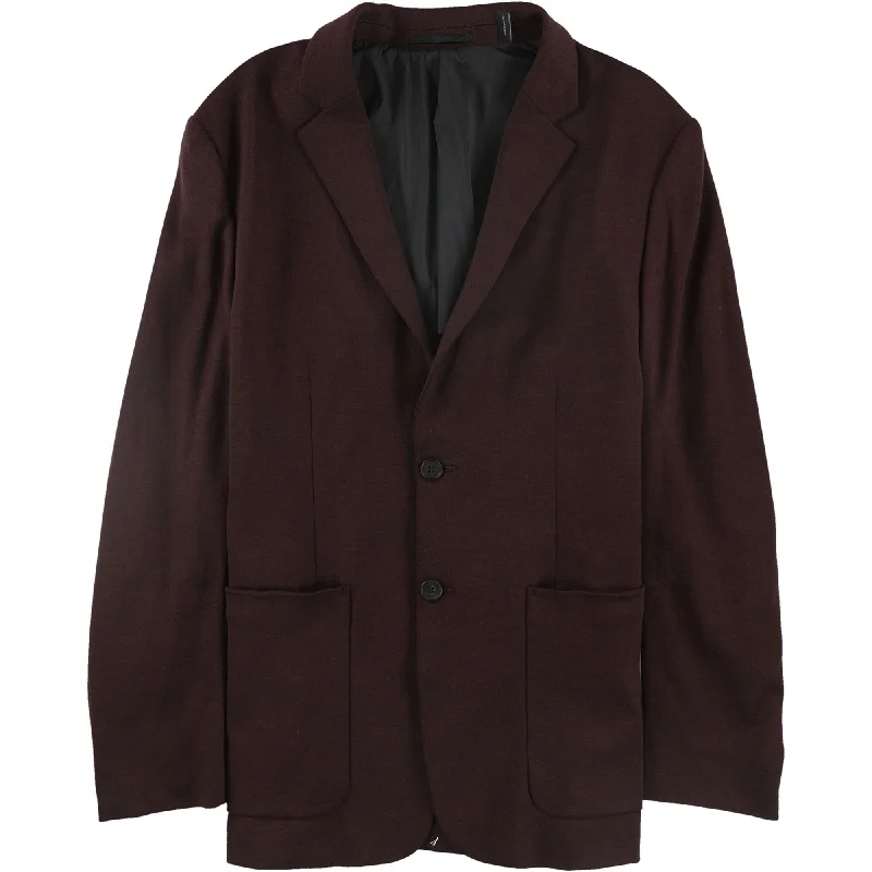 Outdoor Essentials Wear Theory Mens Clinton Two Button Blazer Jacket, Purple, 44