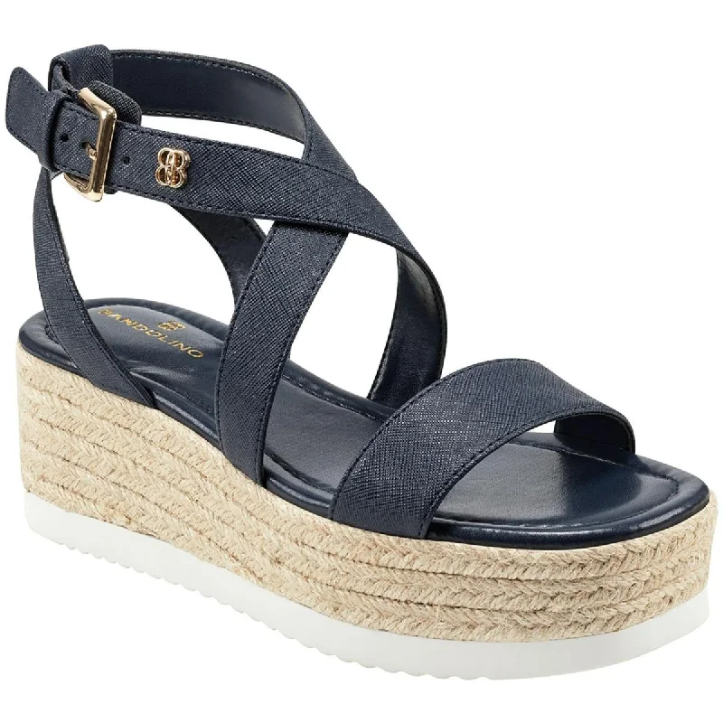 Breathable Mesh Sneakers Bandolino Womens MAJOR3 Textured Ankle Strap Wedge Sandals