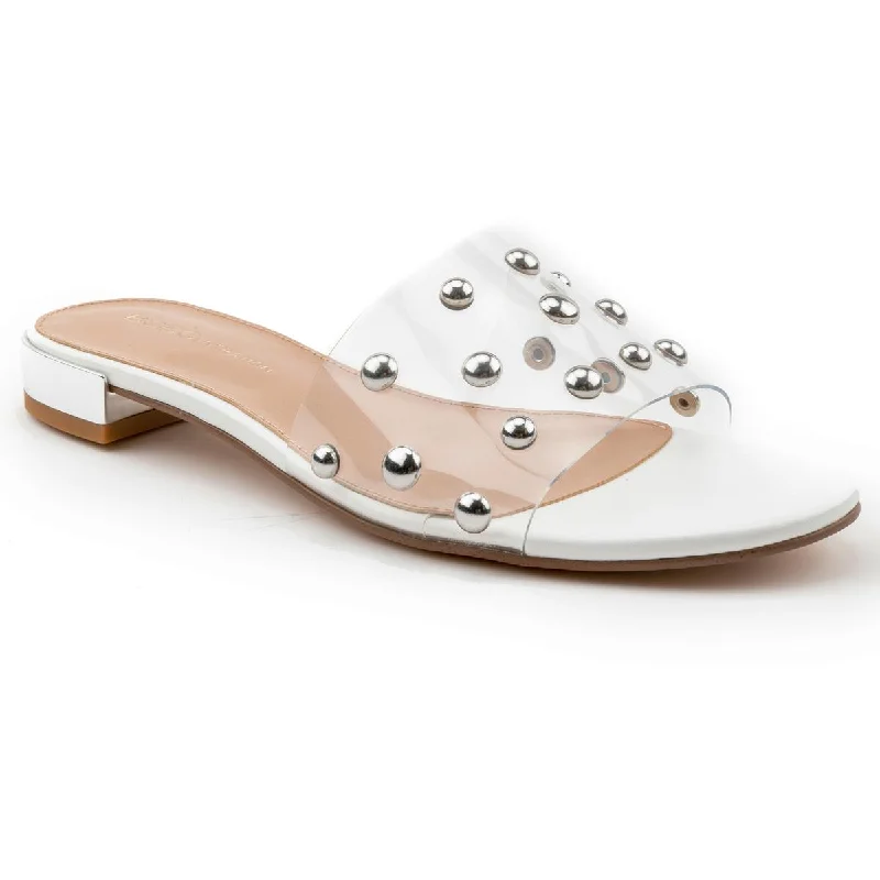 Lightweight Shoes BCBGeneration Womens Derla Slip On Heeled Slide Sandals