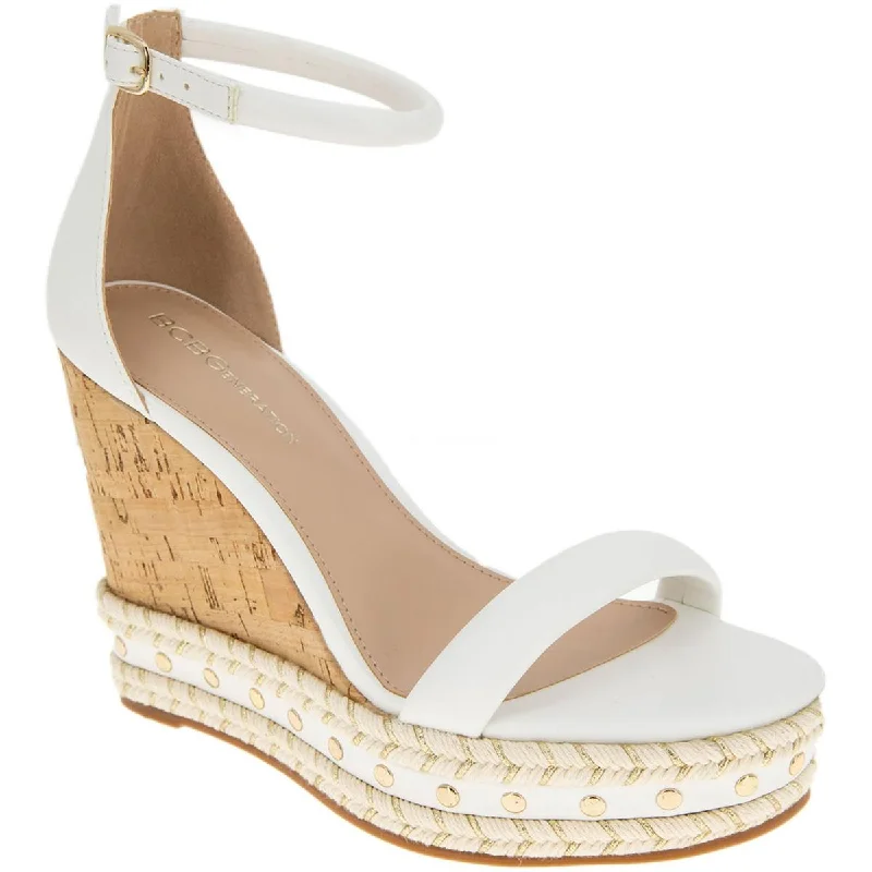 Daily Sneakers BCBGeneration Womens Narida Faux Leather Platform Espadrilles