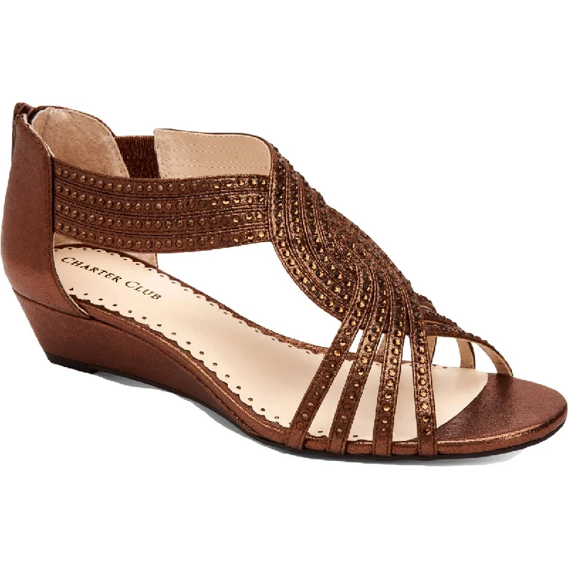 Fashion Shoes Charter Club Womens Ginifur Wedge Sandals