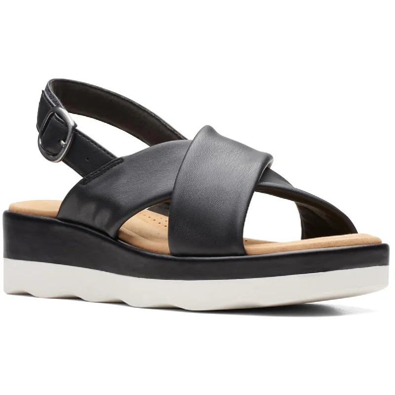 Fashionable Sneakers Clarks Womens Clara Cove Comfort Slingback Flatform Sandals
