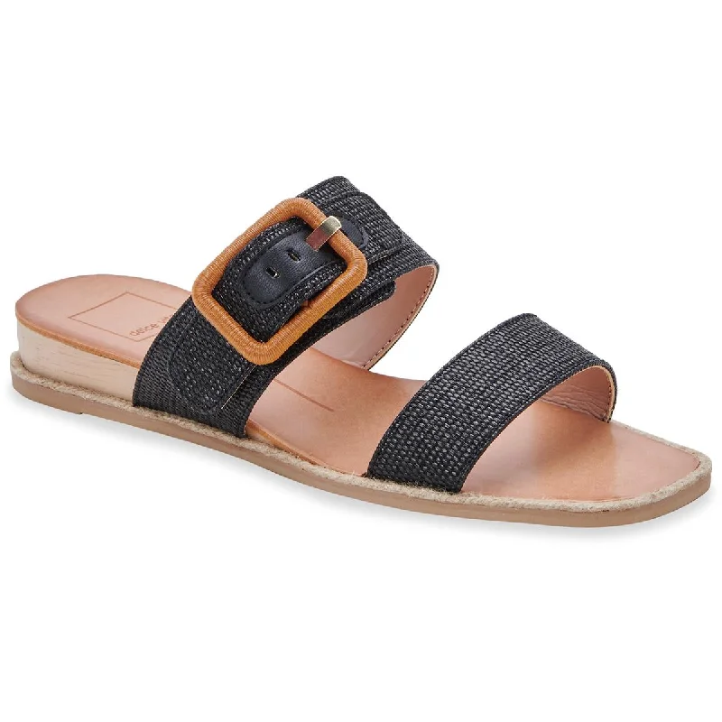 Breathable Shoes Dolce Vita Womens Peio  Woven Two Band Slide Sandals